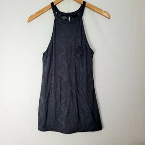 HARLEY DAVIDSON Gray Sheer Tank Top